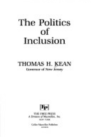 Cover of Politics of Inclusion