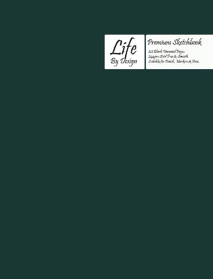 Book cover for Premium Life by Design Sketchbook Large (8 x 10 Inch) Uncoated (75 gsm) Paper, Olive Cover