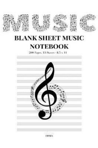 Cover of Blank Sheet Music Notebook