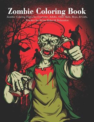 Book cover for Zombie Coloring Book