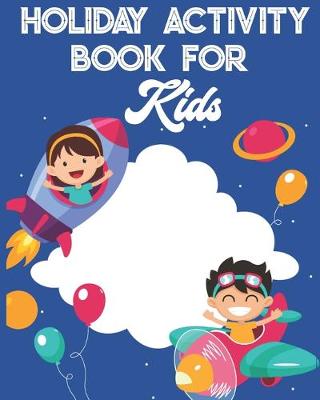 Book cover for Holiday Puzzle Activity Book for kids