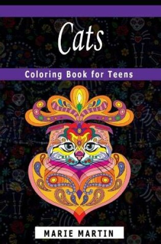 Cover of Cats Coloring Book for Teens