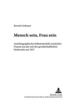 Cover of Mensch Sein, Frau Sein