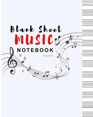 Book cover for Music Notebook Blank Sheet