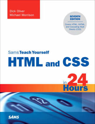 Book cover for Sams Teach Yourself HTML and CSS in 24 Hours