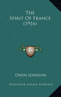 Book cover for The Spirit of France (1916)