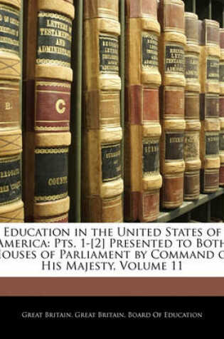Cover of Education in the United States of America