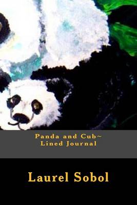 Cover of Panda and cub Lined Journal