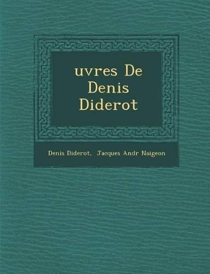 Book cover for Uvres de Denis Diderot