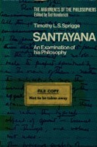 Cover of Santayana