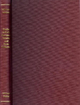 Book cover for Studies in Early European Printing and Book Collecting