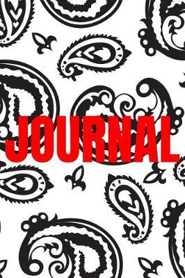 Cover of Paisley Background Lined Writing Journal Vol. 6