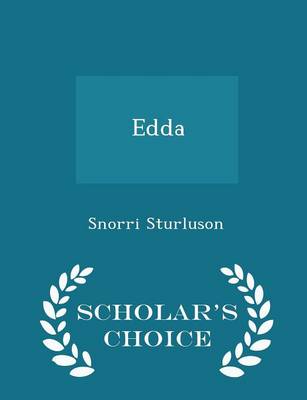 Book cover for Edda - Scholar's Choice Edition