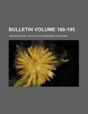 Book cover for Bulletin Volume 188-195