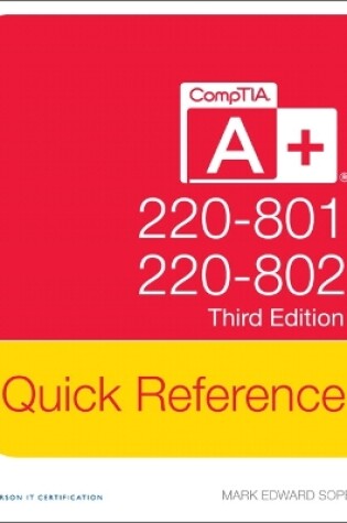 Cover of CompTIA A+ Quick Reference (220-801 and 220-802)