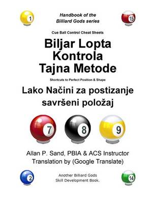 Book cover for Cue Ball Control Cheat Sheets (Croatian)
