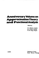 Book cover for Approximation Theory and Functional Analysis