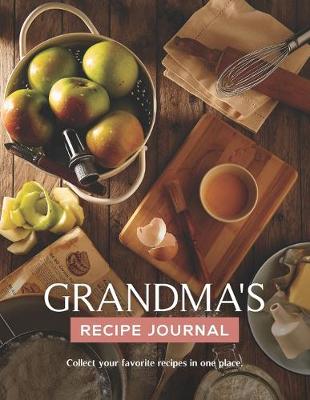 Book cover for Grandma's Recipe Journal