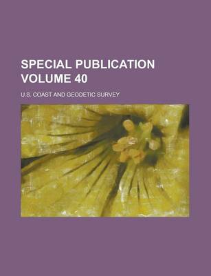 Book cover for Special Publication Volume 40