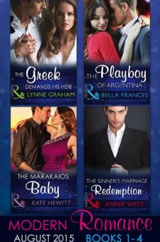 Cover of Modern Romance August Books 1-4