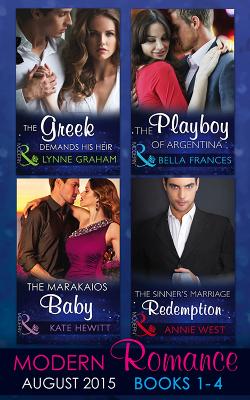 Book cover for Modern Romance August Books 1-4