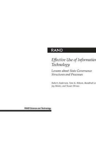 Cover of Effective Use of Information Technology