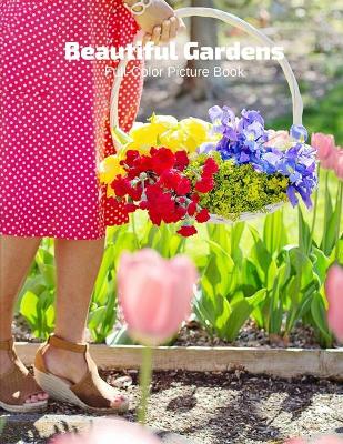 Book cover for Beautiful Gardens Full-Color Picture Book