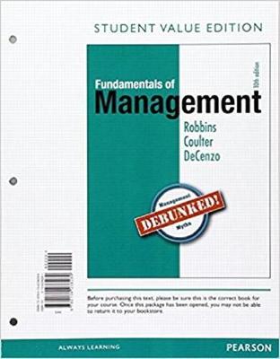 Book cover for Fundamentals of Management, Student Value Edition Plus 2017 Mylab Management with Pearson Etext -- Access Card Package