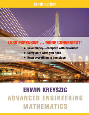 Book cover for Advanced Engineering Mathematics 10e Binder Ready Version + Wileyplus Registration Card