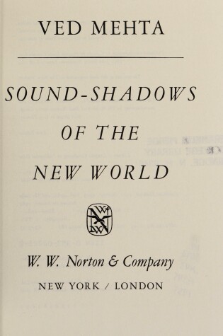 Cover of SOUND SHADOWS OF NEW WORLD CL