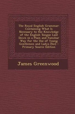 Cover of The Royal English Grammar