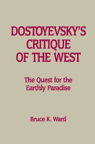 Cover of Dostoyevsky's Critique of the West