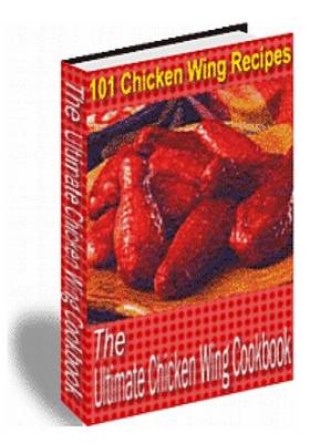 Book cover for The Ultimate Chicken Wing Cookbook