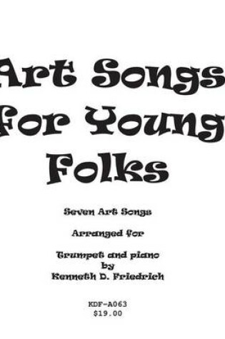 Cover of Art Songs for Young Folks - trumpet and piano
