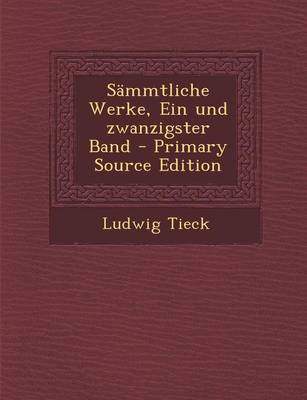 Book cover for Sammtliche Werke, Ein Und Zwanzigster Band