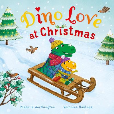 Book cover for Dino Love at Christmas