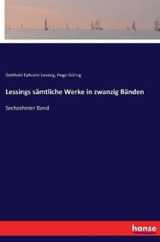 Cover of Lessings sämtliche Werke in zwanzig Bänden