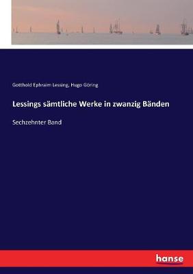 Book cover for Lessings sämtliche Werke in zwanzig Bänden