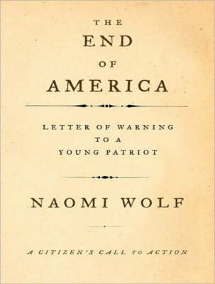 Book cover for The End of America