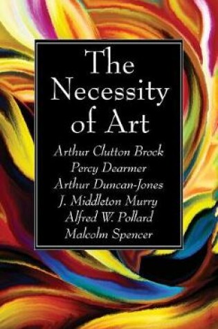 Cover of The Necessity of Art