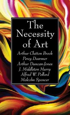 Book cover for The Necessity of Art