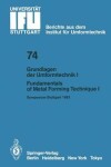 Book cover for Grundlagen der Umformtechnik — Stand und Entwicklungstrends / Fundamentals of Metal Forming Technique-State and Trends