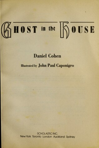 Book cover for Ghost in the House