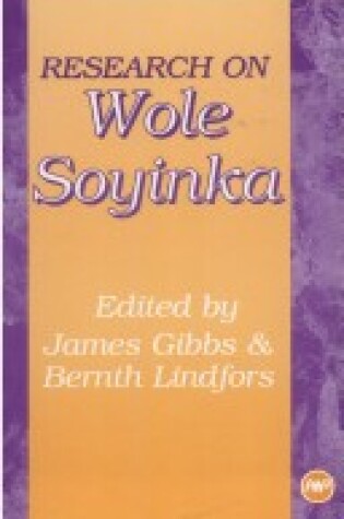 Cover of Research On Wole Soyinka