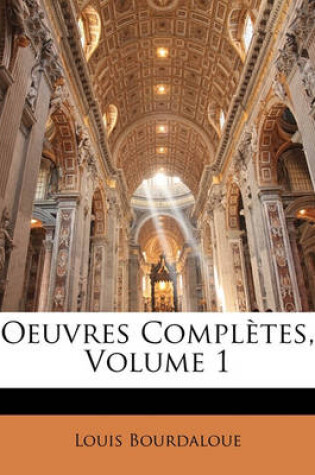 Cover of Oeuvres Completes, Volume 1