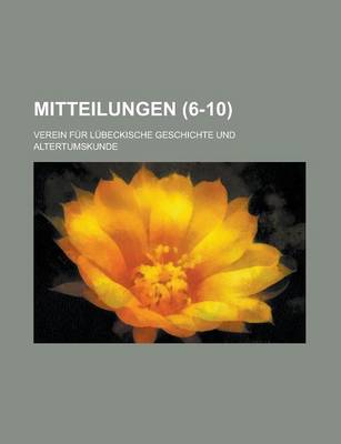 Book cover for Mitteilungen (6-10 )