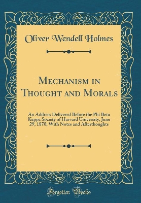 Book cover for Mechanism in Thought and Morals