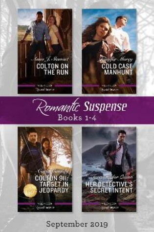 Cover of Romantic Suspense Box Set 1-4 Sept 2019/Colton on the Run/Cold Case Manhunt/Colton 911