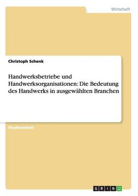 Book cover for Handwerksbetriebe und Handwerksorganisationen