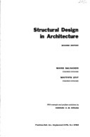 Cover of Structural Design in Architecture